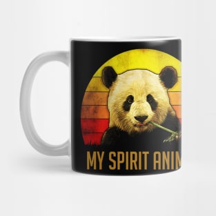 panda is my spirit animal tshirt, gift for panda lovers. Mug